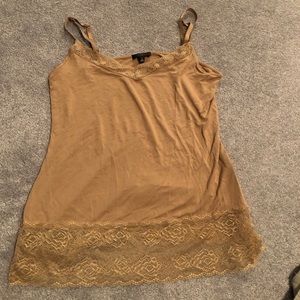 Lace trim tank limited size large
